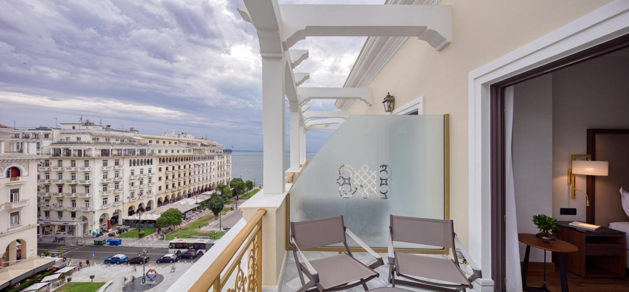 Electra Palace Thessaloniki Hotel Exterior photo Balcony of a hotel room